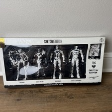 McFarlane DC Gold Label Ghosts of Krypton Sketch Edition 4-Pack Superman 4350