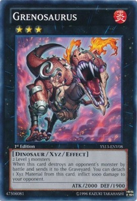 Grenosaurus - YS13-ENV08 - Common - 1st Edition - Damaged