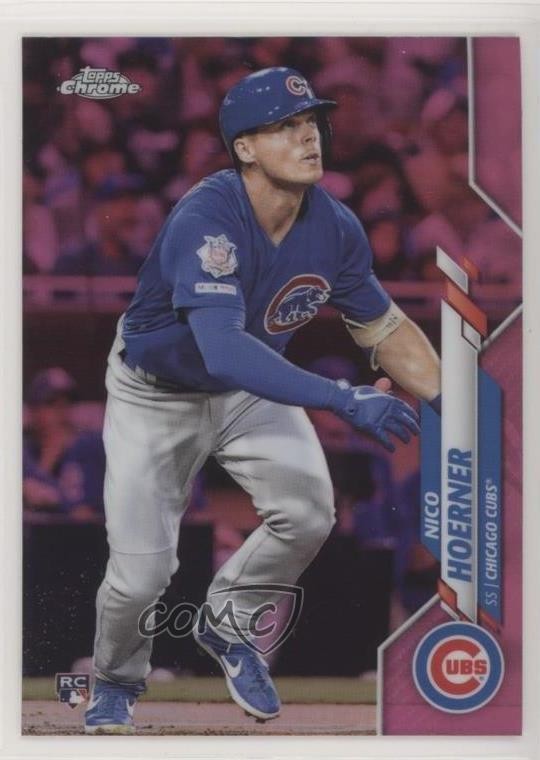 2020 Topps Chrome Pink Refractor Nico Hoerner #161 Rookie RC 0oz2