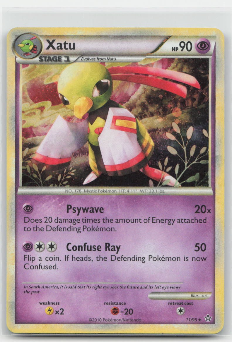 Xatu 11/95 Unleashed Holofoil Pokemon TCG MP