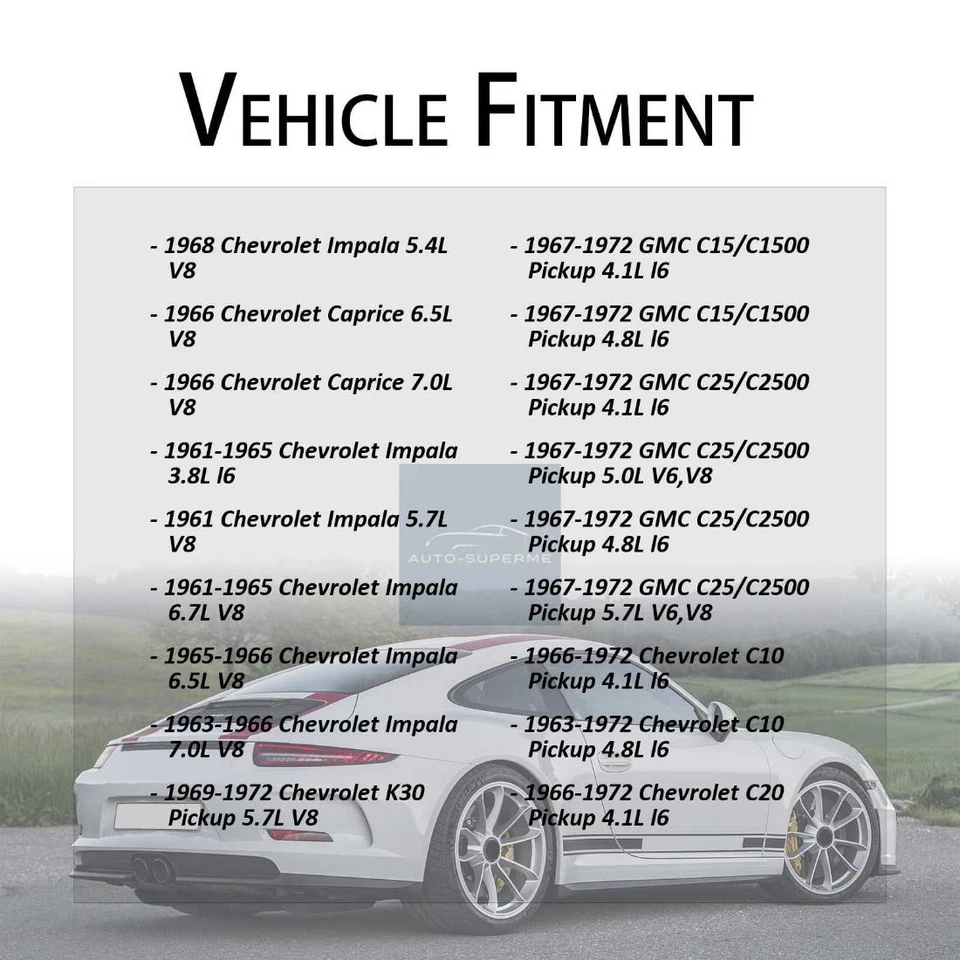 Bomba de dirección asistida para Chevrolet Blazer 1970-1972 5,7 L 1970-1972 GMC Jimmy 4,1 L Foto 4 de 4