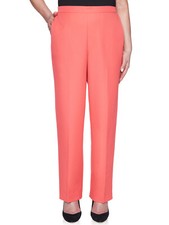 Alfred Dunner Look On Bright Side Microfiber Twill Pants Medium Length 20501qc