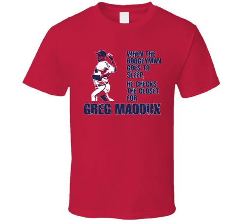 Greg Maddux Atlanta Baseball Boogeyman T Shirt - Picture 1 of 2