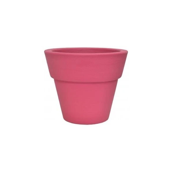 Vaso Per Fiori Colorato In Polipropilene – Per Interni/esterni, Diametro 25 Cm, Altezza 23 Cm, Resistente UV, Colore Rosa - 2