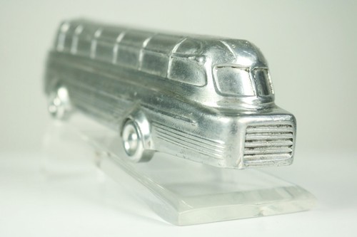 Reise Omnibus Tisch Modell Alu & Plexi Kässbohrer Setra Ikarus ? 50er Jahre - Bild 3 von 9