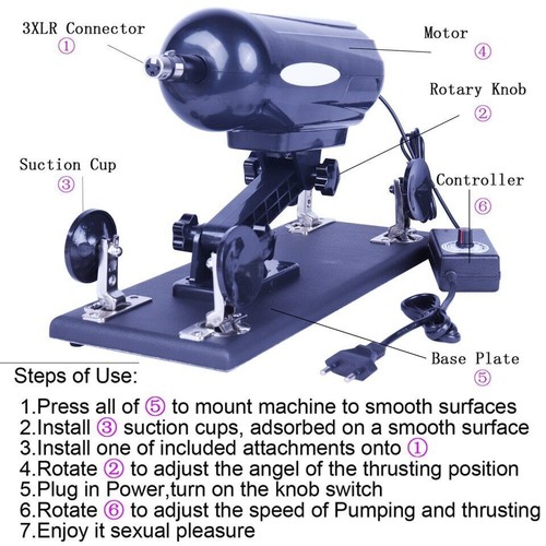 Telestopic Sex Machine Kit Thrusting Realistic Dildo Vibrator Anal Adult Sex Toy - Picture 4 of 29