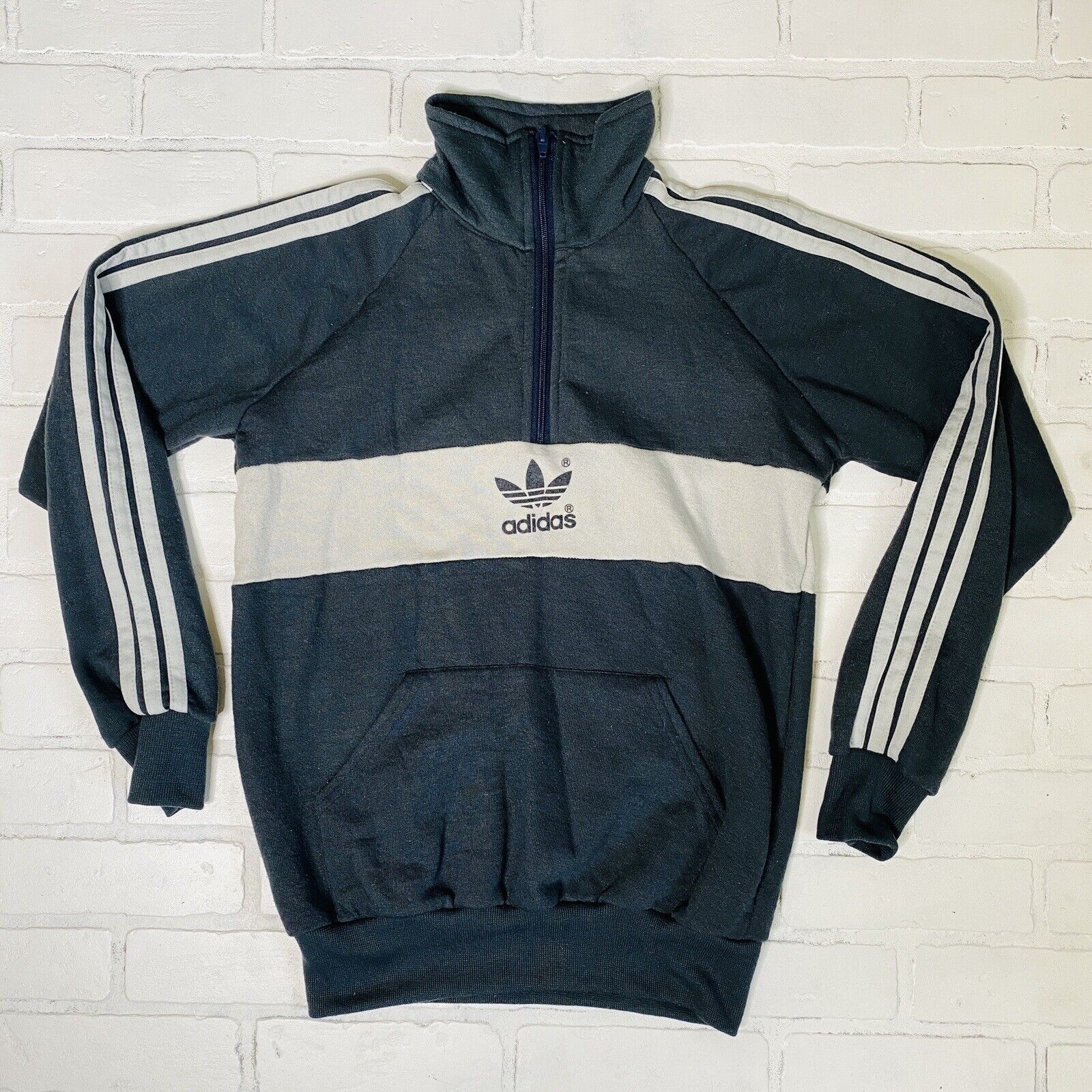 80s Vintage adidas Logo Track Jacket y2k