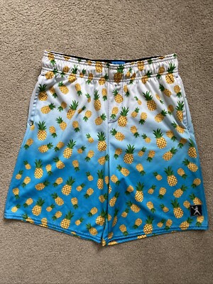 Boys Lacrosse Unlimited Size Youth  XL Lacrosse Shorts Pineapples