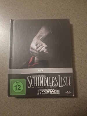Schindlers Liste - 20th Anniversary MEDIABOOK BLURAY & DVD , NEU & OVP / B-WARE 