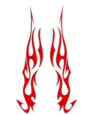 Flame 11 Decal Vinyl Graphic Car Truck Blaze Suv Semi Cross Over Fire Hood Van