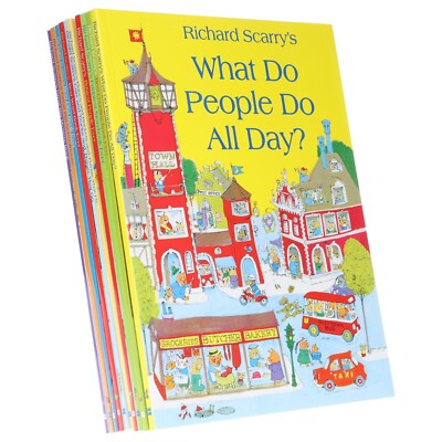 Richard Scarrys Sammlung 10 Bücher Set - Alter 2-7 - Taschenbuch