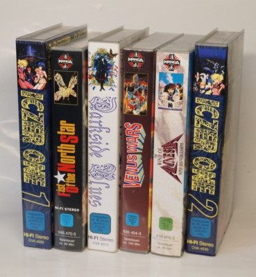 Vintage VHS Anime Manga Video Sammlung Kassette North Star iczer one Darkside