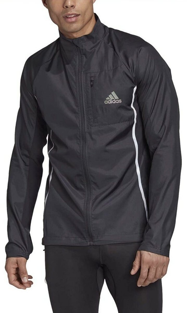 adidas Men's Adi Running Carrera GC6713 Black Jacket Sz X-Small