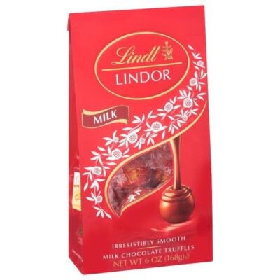 LINDT LINDOR MILK CHOCOLATE TRUFFLES CANDY 5.1 OZ EACH (1)