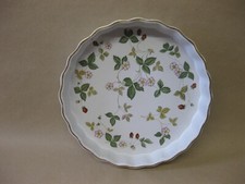 Piatto quiche in ceramica flan fragola selvatica Wedgwood ~ 8 1/2' ~ 21 cm