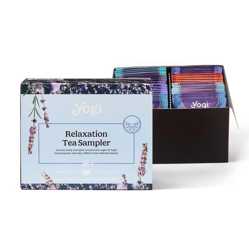 Yogi Tea Relaxation Sampler Box 8 Favorite Herbal Teas (32 Bags