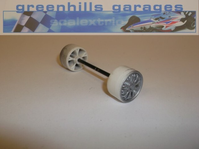 Greenhills Scalextric Mercedes C-Class ProMarkt C699 Front Axle & Wheels - Us... WT10717 Greenhills Scalextric Mercedes C-Class ProMarkt C699 Front Axle & Wheels - Us... WT10717