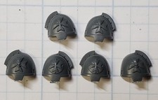 Warhammer 40k Black Templar Bits Primaris Upgrade Crux Gravis Shoulder Pads x6