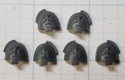 40k Black Templar Bits Primaris Upgrade Crux Gravis Shoulder Pads x6