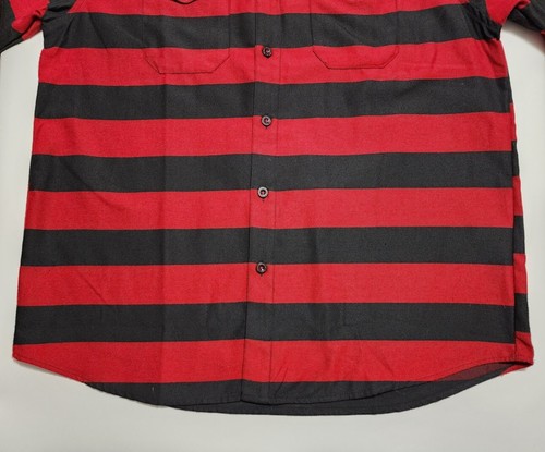 DIXXON Mens XL Flannel The Cobain Nirvana Red Black Button Front Shirt - Picture 4 of 24