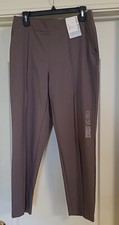 Nine West Women’s Mid Rise Crop Relaxed Straight Leg Grey Pants Size Med Org $48