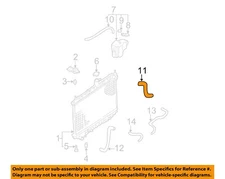 NISSAN OEM 05-08 Altima,Maxima Cooling Radiator Components-Upper Hose 215018J110