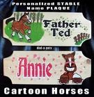 HORSE PLAQUE Stable Door name Sign ? Plate Personalised Hand Painted Wood GIFT✅