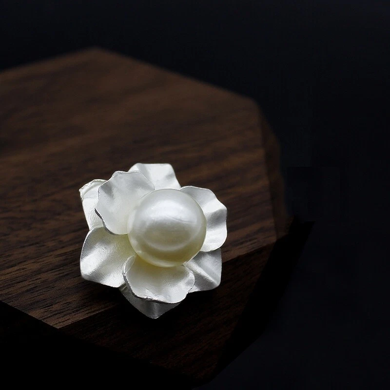 2PCS Floral Decor Shank Button Collar Stud for Shirt Coat Dress 16/21/30mm - Image 4 of 4