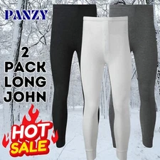 MEN THERMAL LEGGING LONG JOHNS BASE LAYER TROUSER WARM UNDERWEAR PANT BOTTOM TOP