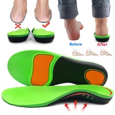 Eva Orthopedic Insole X/o Leg Correction Flat Arch Support Plantar Fasciitis Gym