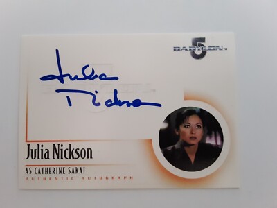 Babylon 5 Julia Nickson As Catherine Sakai Auto  #A6