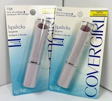 NEW (2) Cover Girl lipSlicks Lip Gloss #156 Hint of Voltage **RARE DISCONTINUED!
