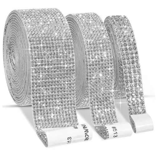 1Yard Self-Adhesive Rhinestone Trim Crafts DIY Crystal Sticker Diamond Ribbon - Picture 19 of 28