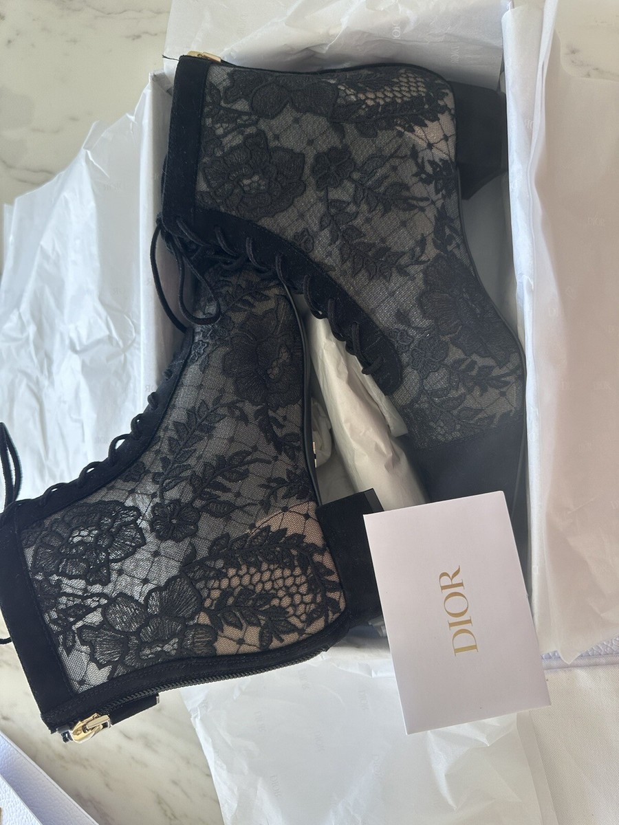 NIB Christian Dior Black Lace Ankle Boots 36 MSRP$ 1490 | eBay NIB Christian Dior Black Lace Ankle Boots 36 MSRP$ 1490 | eBay