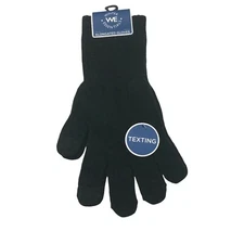 Winter Essentials Women's One Size Black Texting Elongated Gloves New