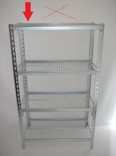 Coolroom Coldroom Shelving StainlessSteel Post Wire Shelves 1350Hx525W - 3 LEVEL
