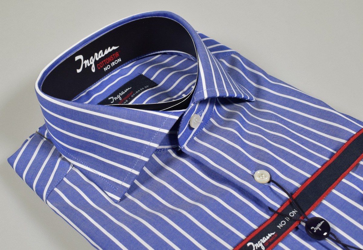 Camicie Ingram No Stiro Camicia Ingram No Stiro Puro Cotone