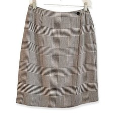 Charter Club Wool Blend Plaid Wrap Skirt