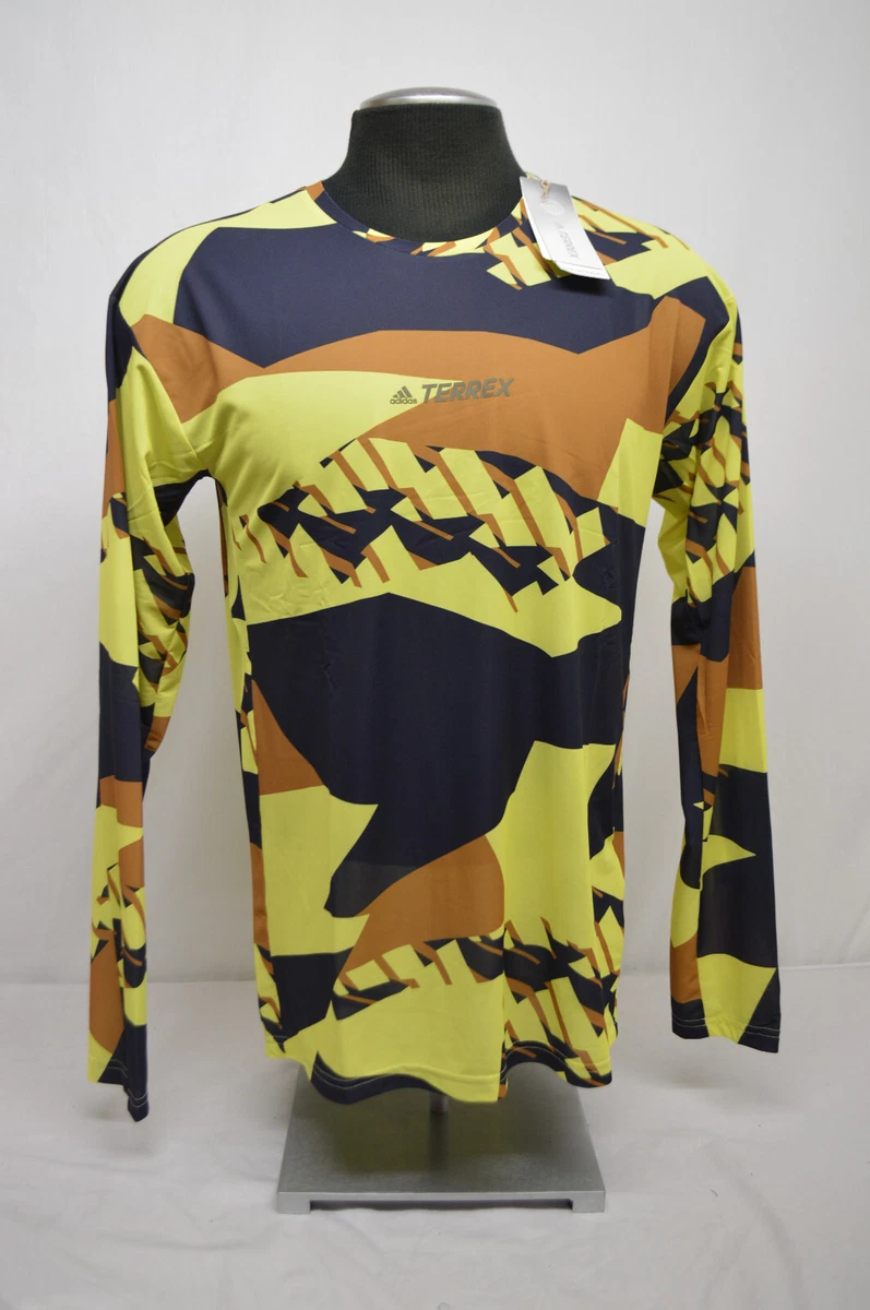 NEW Adidas Men's Terrex Trail LS GFX Longsleeve Tee Size