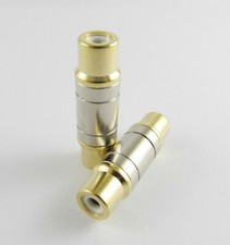 1x RCA Female F-F Gold Plate AV Cable Joiner Coupler Component Adapter Connector