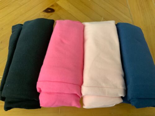 4 Pair Leggings size 7-8 94% Cotton Black, Navy, Pink NEW