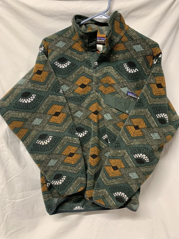 patagonia synchilla snap t fleece pullover slowfoot fatigue jacket
