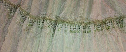 Falda de playa boho escalonada de colección hippie verde fluida TALLA ÚNICA GRANDE O X GRANDE - Imagen 2 de 5