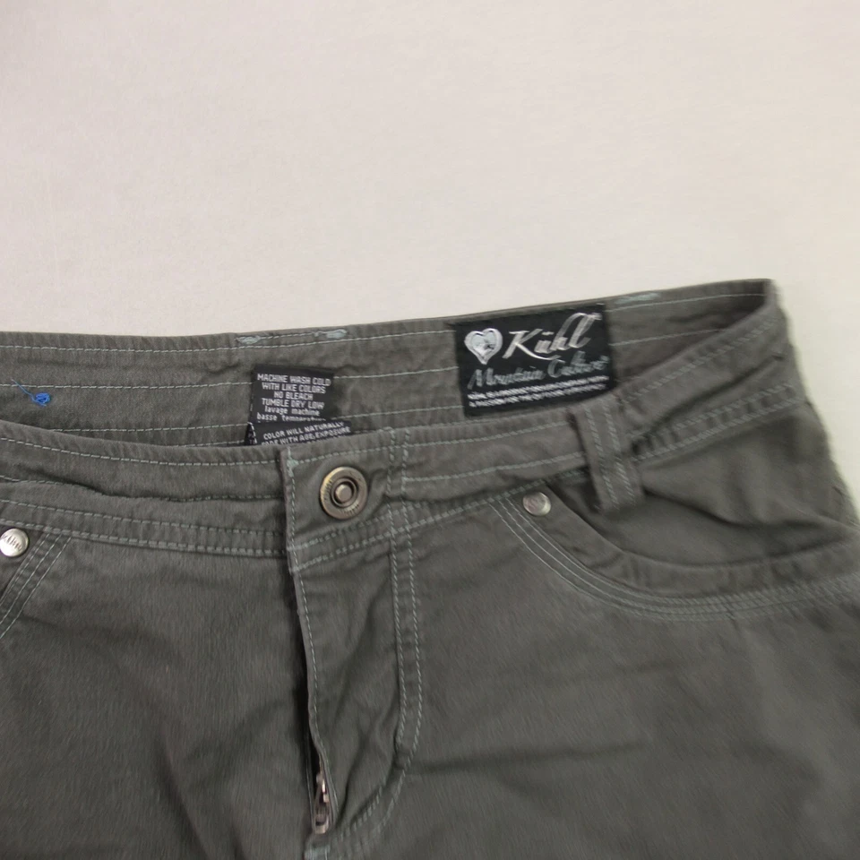 Shorts feminino Kuhl 6 bolsos encaixe leve ao ar livre caminhada carga - Imagem 2 de 4