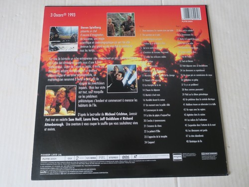 JURASSIC PARK - PAL - FRANCAIS - LASER DISC avec livret - Photo 2/7