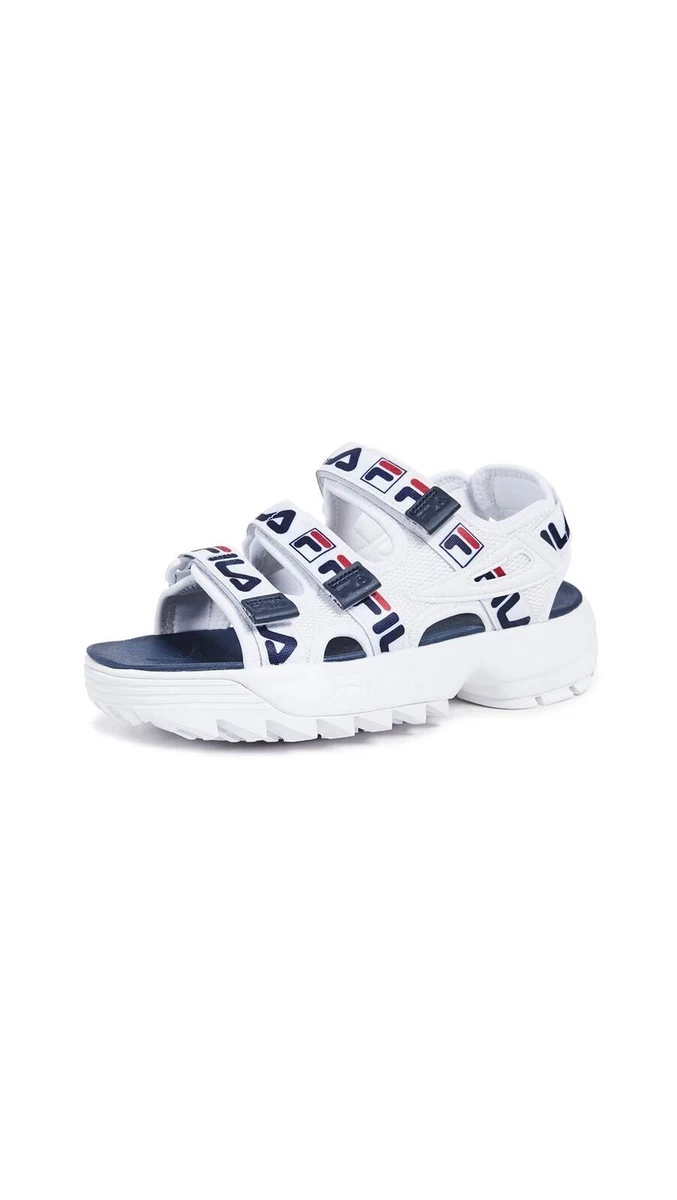 Amazon.com | Fila Disruptor Ii Chrome Womens Shoes Size 6.5, Color:  White/Multi | Sport Sandals & Slides