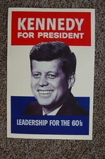 John F Kennedy #2 campaign poster 1960