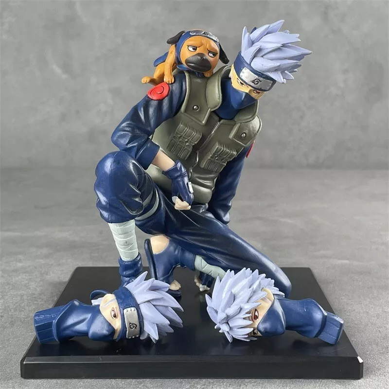 Kakashi Hatake and Pakkun Model Statue Action Figure Figurine Naruto