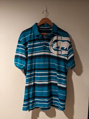 Vintage Y2K Ecko Unlimited Blue XXX-Large Polo Shirt | eBay