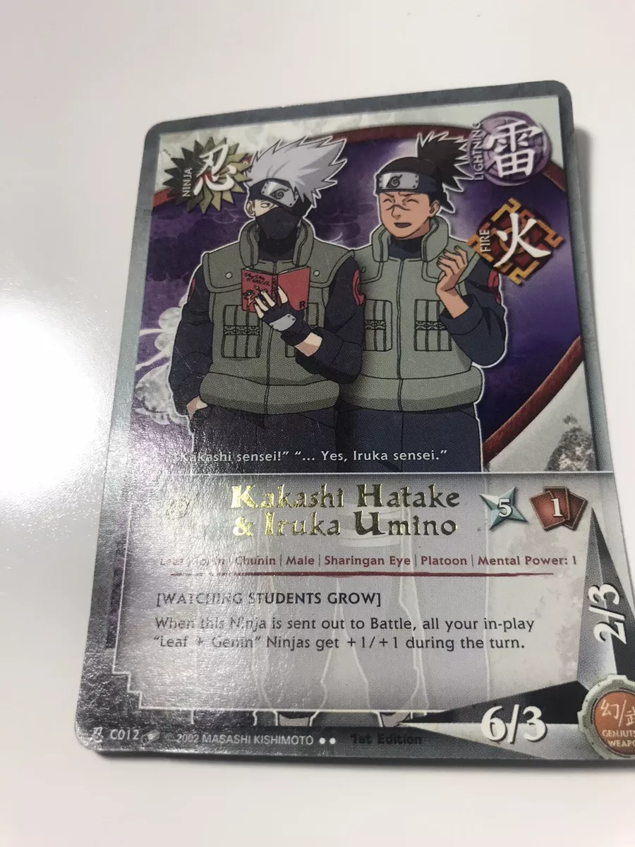 Kakashi Hatake & Iruka Umino - N-C012 - Rare - 1st Edition - Wavy